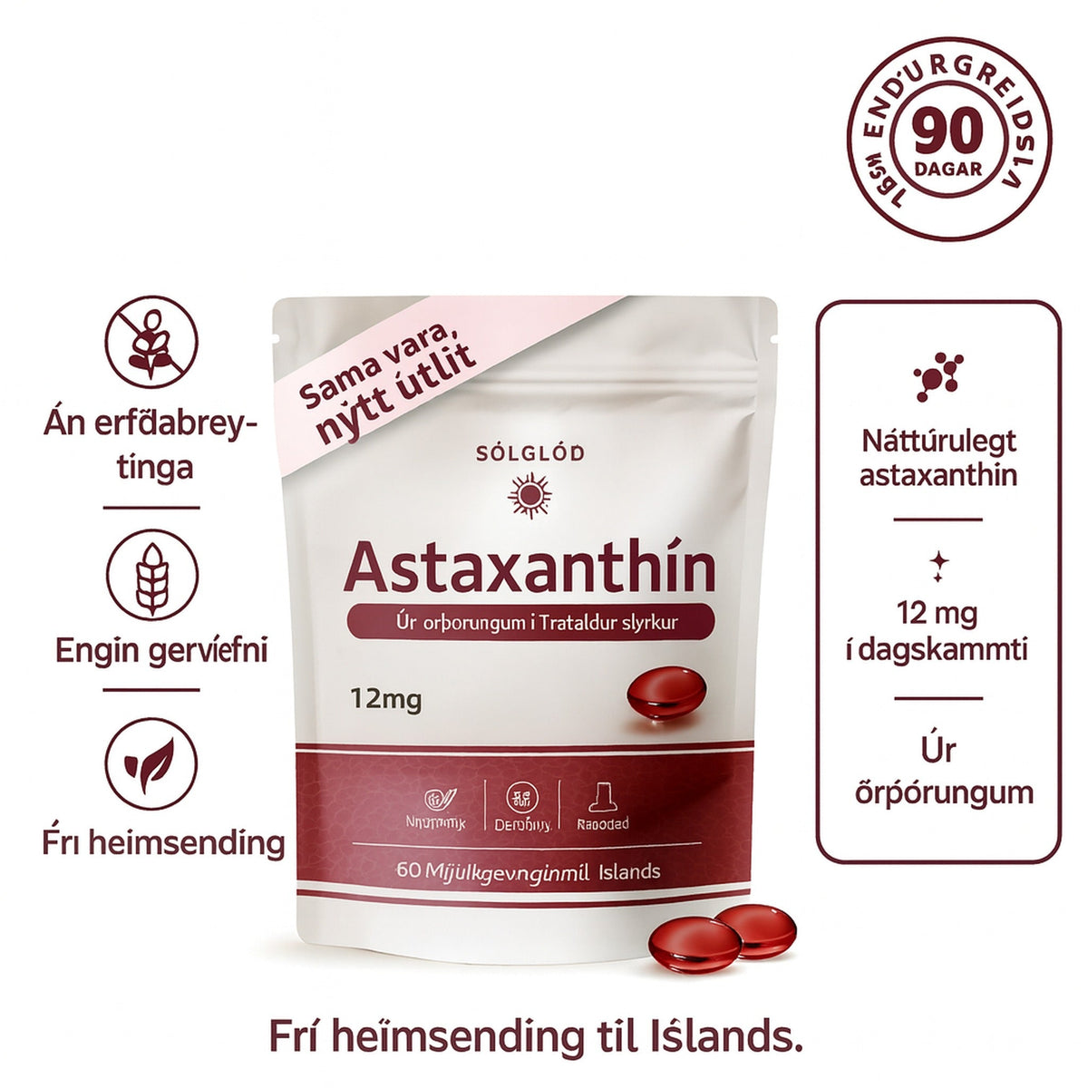 Sólglóð Astaxanthín